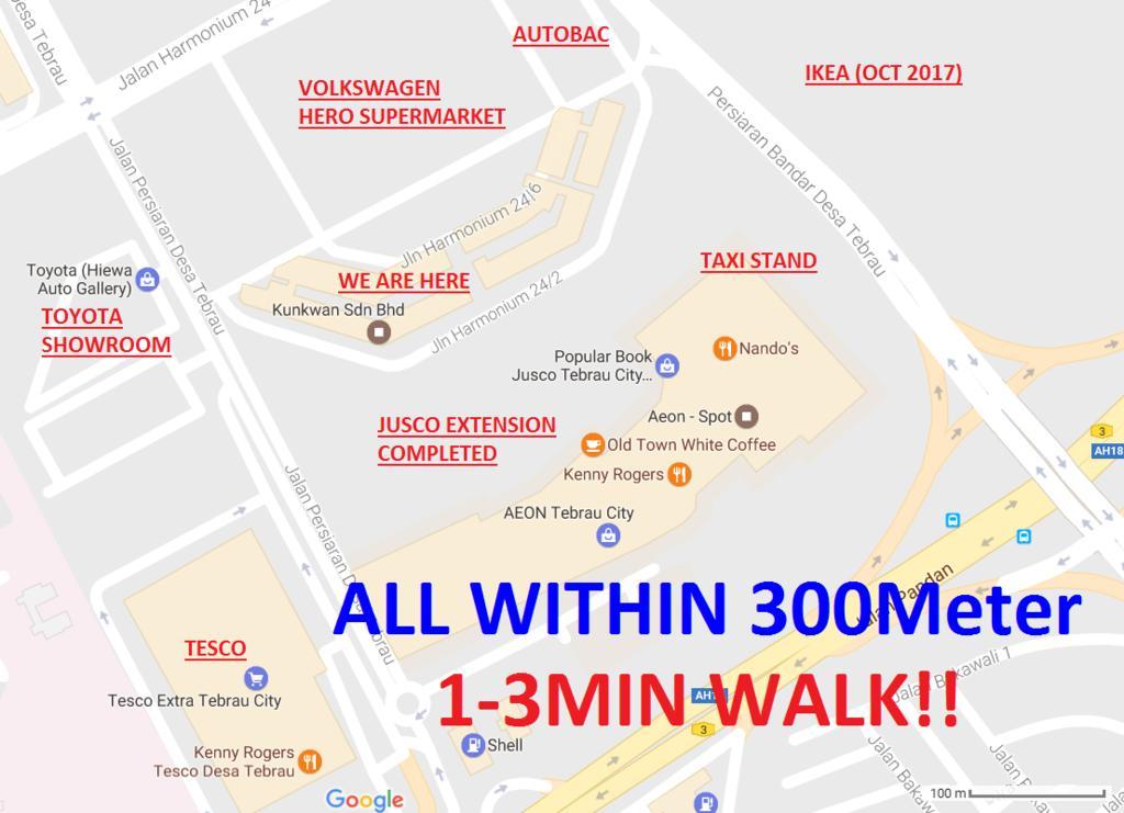 Homestay@Aeon Desa Tebrau Джохор-Бару Экстерьер фото